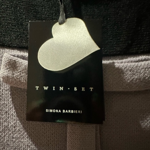 Twin-Set Dress Black/Purple size small MIDI - Picture 2 of 4